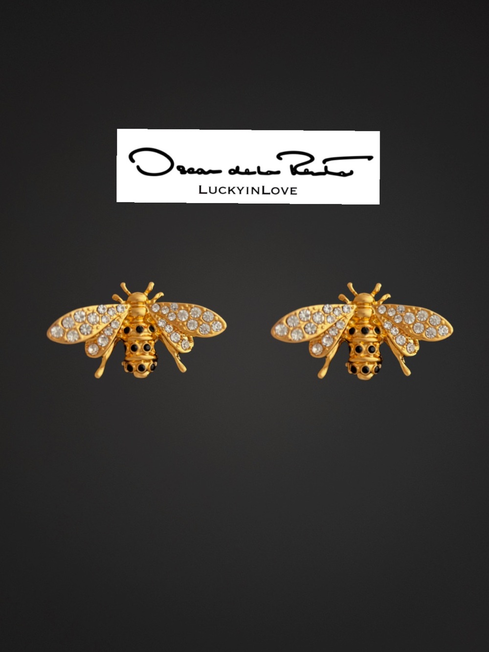 OSCAR DE LA RENTA • Golden Honey
Bee Stud Earrings - Picture 14 of 15